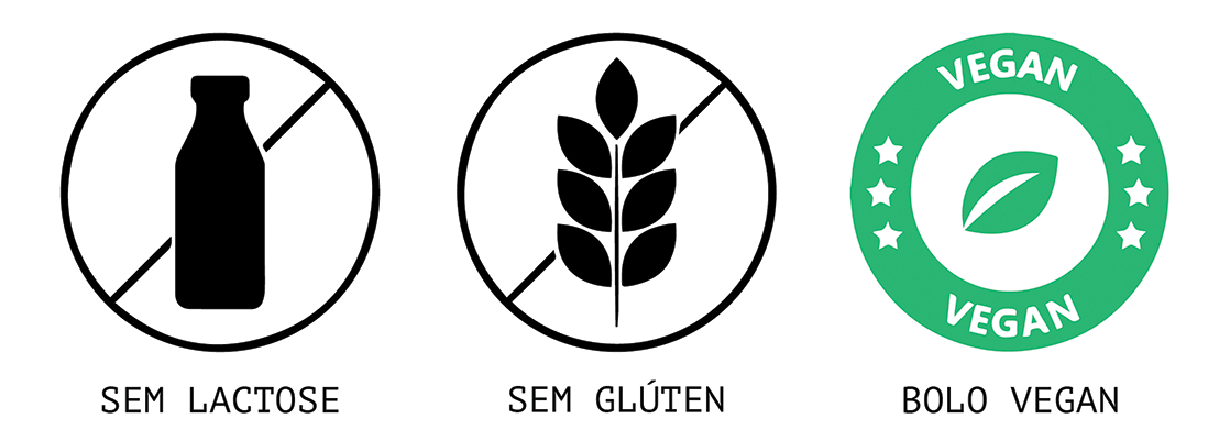 sem lactose, sem gluten, bolo vegan